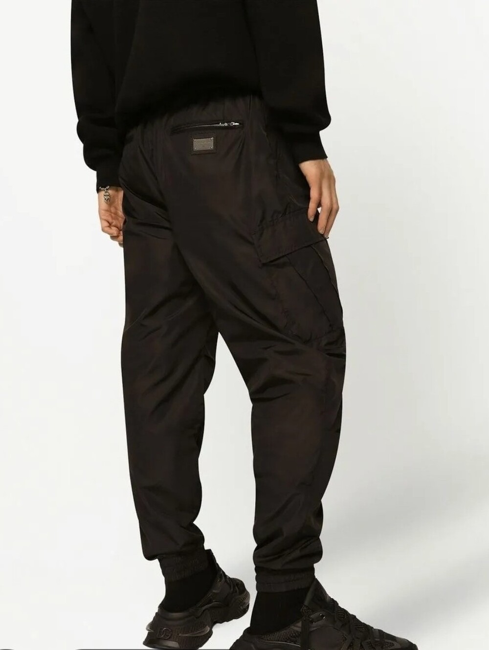 Dolce & Gabbana Black Tag Nylon taffeta cargo pants Size 48